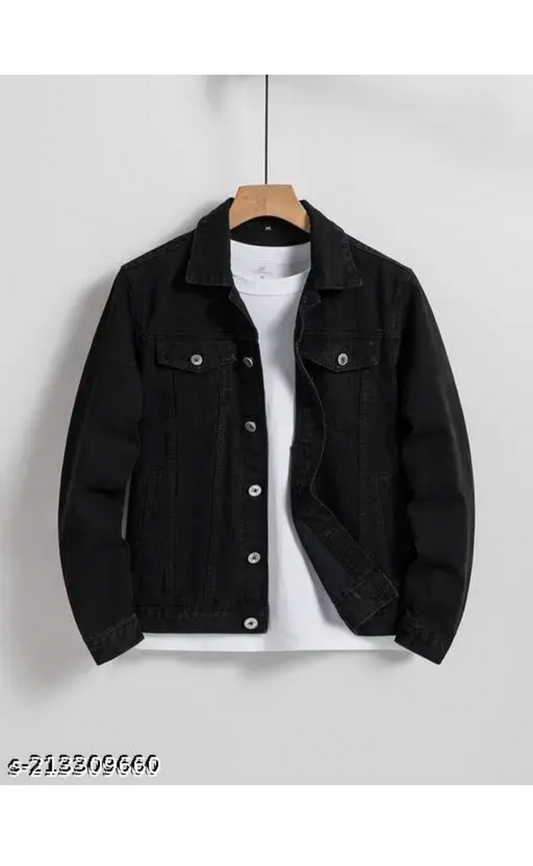 Classy Latest Men Jacket Black