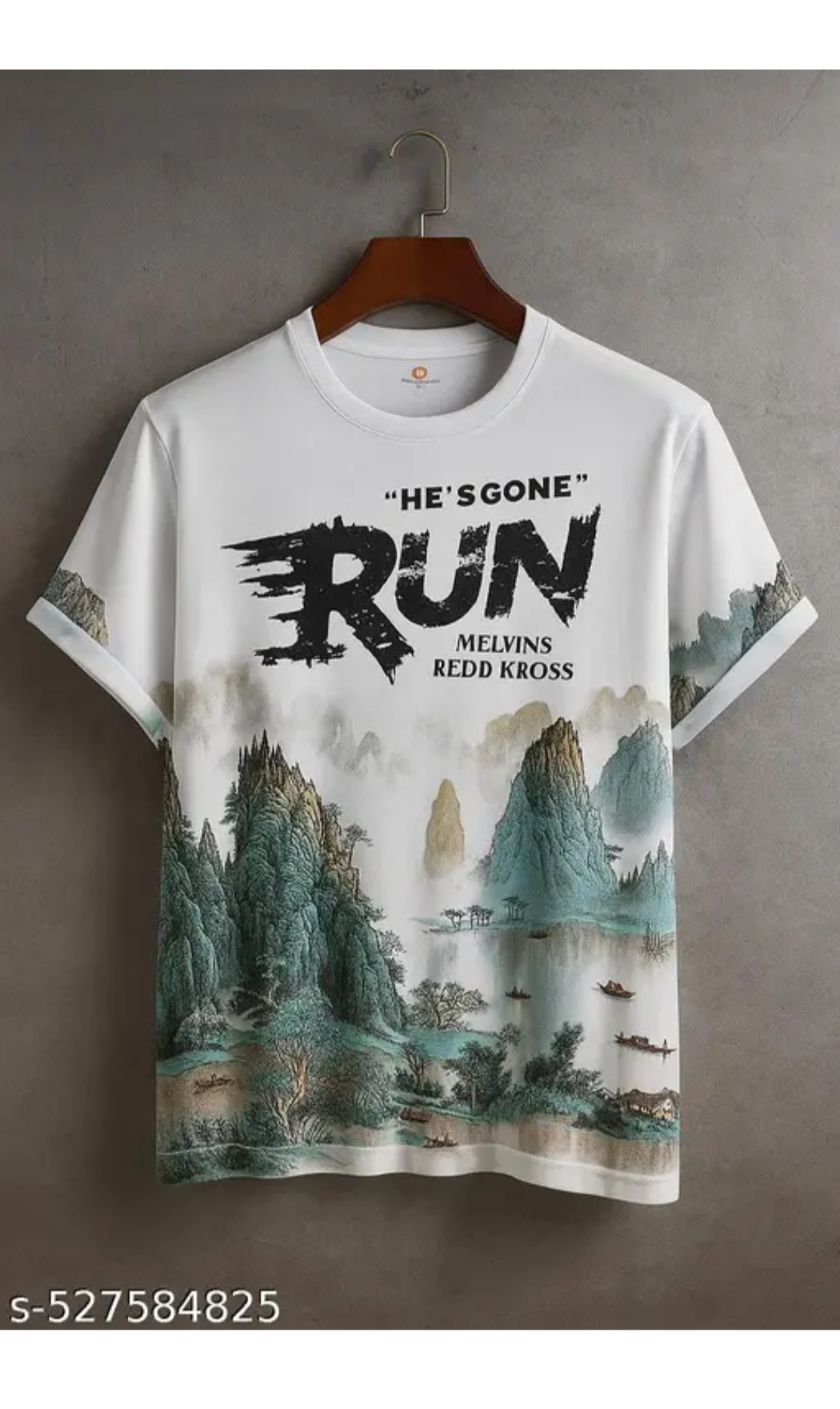 Men's White Graphic Tshirt