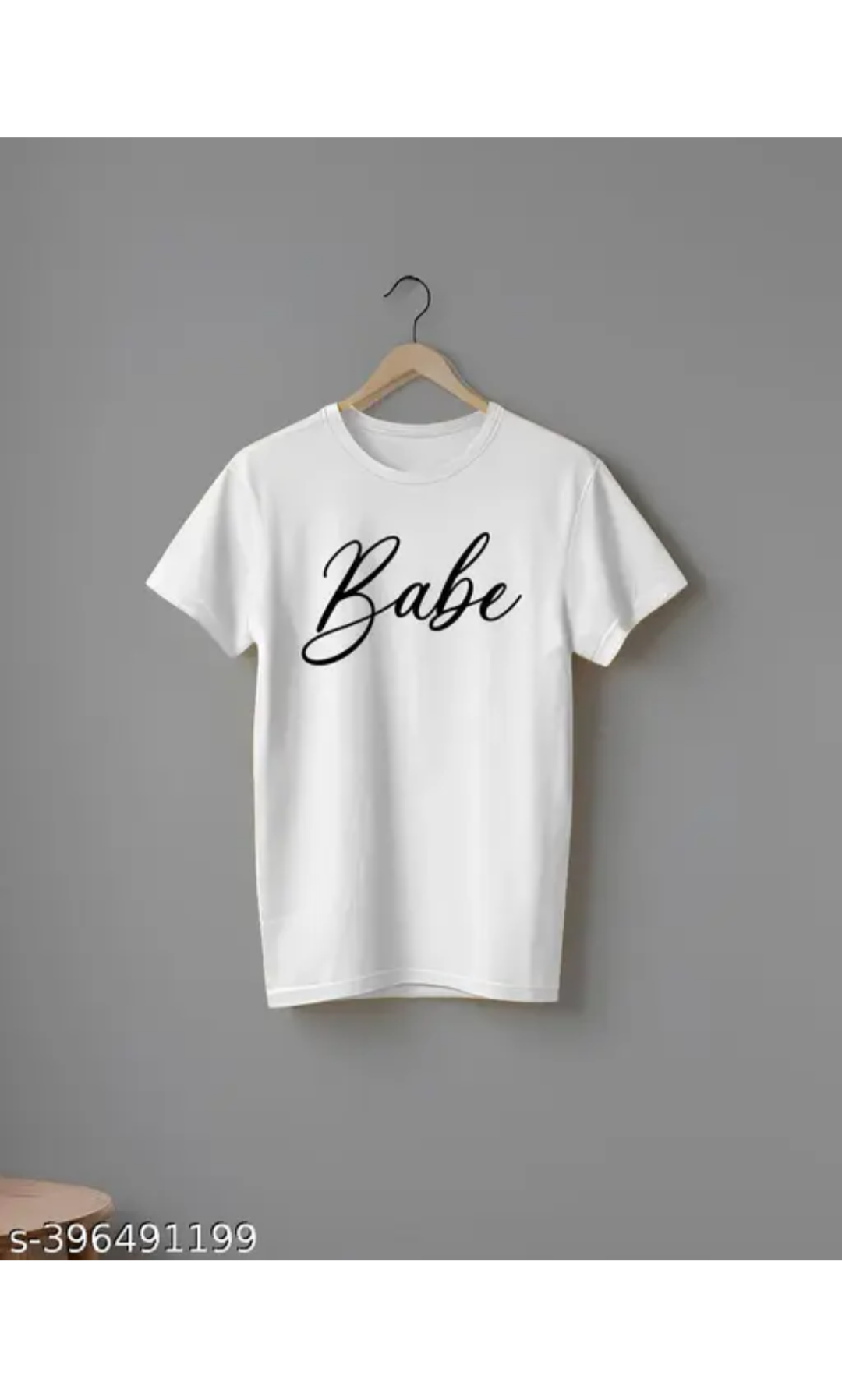 Babe Graphic White Tshirt For Girls