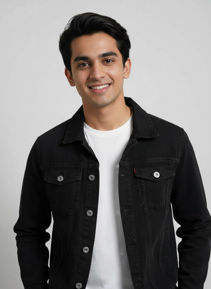 Classy Latest Men Jacket Black